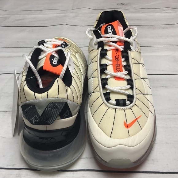 Nike Air Max Shoes Sail-White-Black-Hyper Orange 7 - Picture 7 of 9